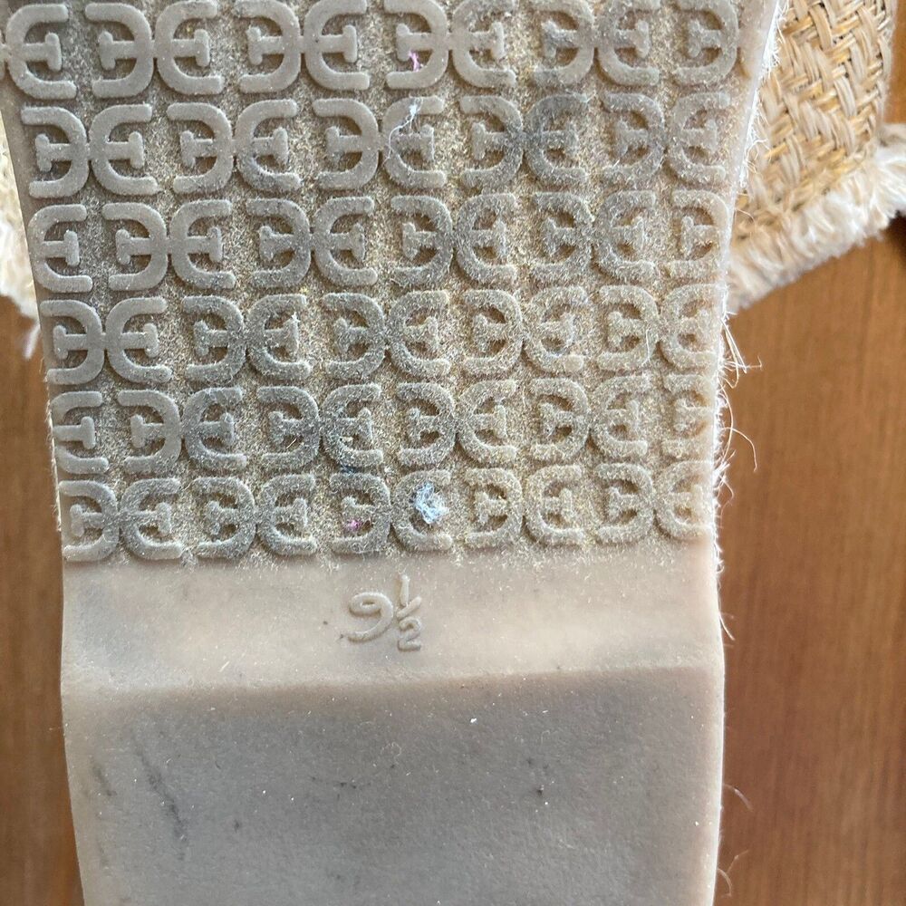 Sam Edelman Espadrille Sandals Size 9.5 Ashlyn Sand Weave Tan Platform Boho - Picture 10 of 12